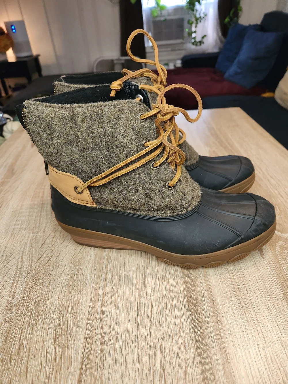 Sperry Saltwater Wedge Tide Wool Duck Boots